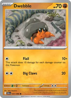 Pokémon-Karte Dwebble 051/086