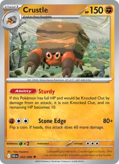 Pokémon-Karte Crustle 052/086