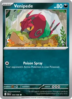 Pokémon-Karte Venipede 054/086