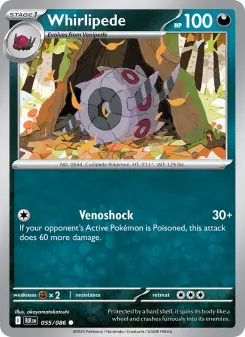 Pokémon-Karte Whirlipede 055/086