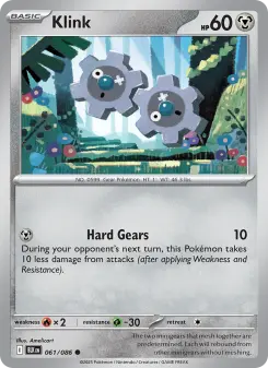 Pokémon-Karte Klink 061/086