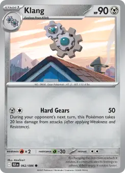 Pokémon-Karte Klang 062/086