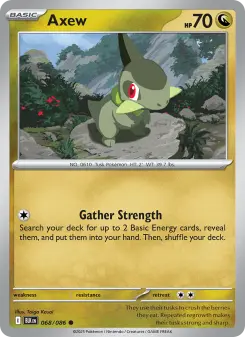 Pokémon-Karte Axew 068/086