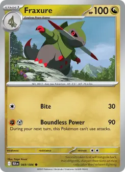 Pokémon-Karte Fraxure 069/086