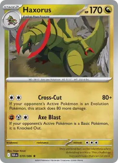 Pokémon-Karte Haxorus 070/086