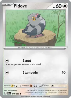Pokémon-Karte Pidove 071/086