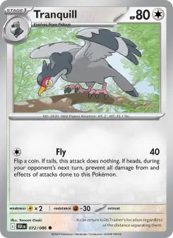 Pokémon-Karte Tranquill 072/086