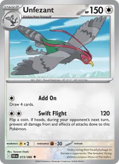 Pokémon-Karte Unfezant 073/086