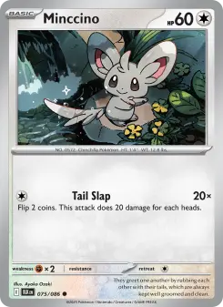 Pokémon-Karte Minccino 075/086