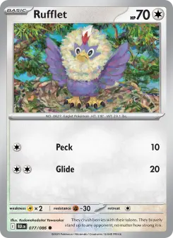 Pokémon-Karte Rufflet 077/086
