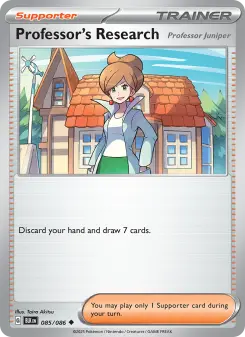 Pokémon-Karte Professor's Research 085/086