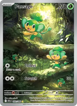 Pokémon-Karte Pansage 089/086