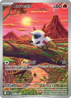 Pokémon-Karte Larvesta 099/086