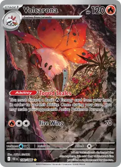 Pokémon-Karte Volcarona 100/086