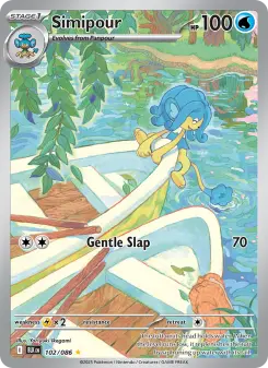 Pokémon-Karte Simipour 102/086