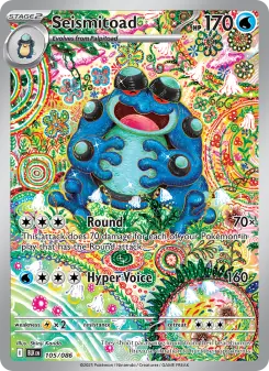 Pokémon-Karte Seismitoad 105/086