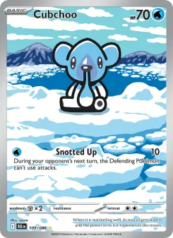 Pokémon-Karte Cubchoo 109/086