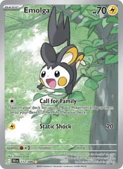 Pokémon-Karte Emolga 112/086