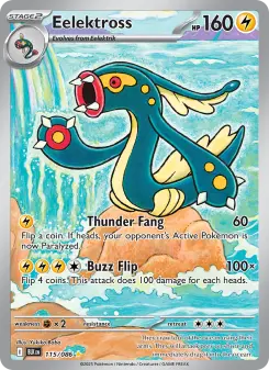 Pokémon-Karte Eelektross 115/086