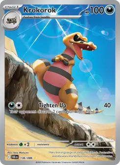Pokémon-Karte Krokorok 136/086