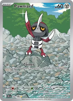 Pokémon-Karte Pawniard 142/086