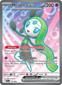 Pokémon-Karte Meloetta ex 159/086