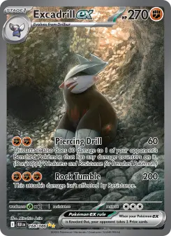 Pokémon-Karte Excadrill ex 168/086