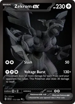 Pokémon-Karte Zekrom ex 172/086