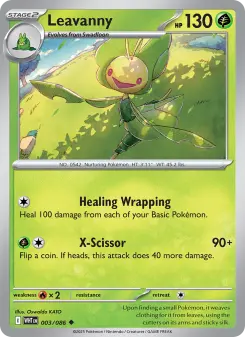 Pokémon-Karte Leavanny 003/086