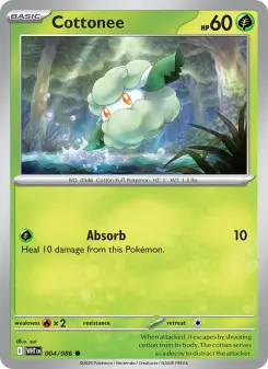 Pokémon-Karte Cottonee 004/086