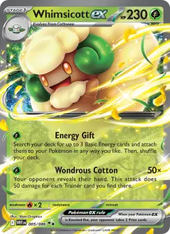 Pokémon-Karte Whimsicott ex 005/086