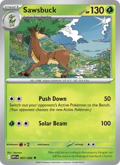 Pokémon-Karte Sawsbuck 007/086