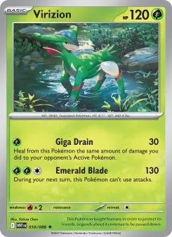 Pokémon-Karte Virizion 010/086