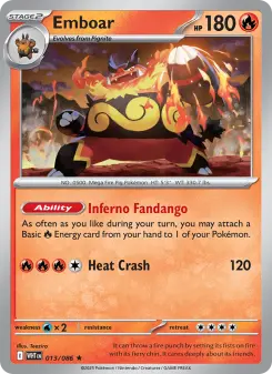 Pokémon-Karte Emboar 013/086