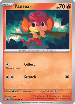 Pokémon-Karte Pansear 014/086