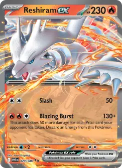 Pokémon-Karte Reshiram ex 020/086