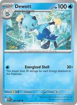 Pokémon-Karte Dewott 022/086