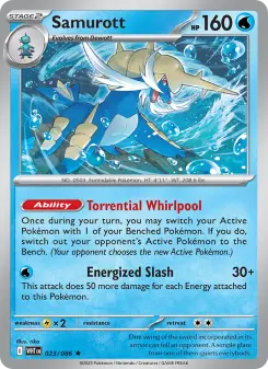 Pokémon-Karte Samurott 023/086