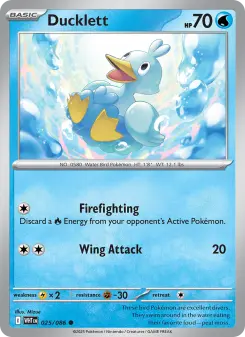 Pokémon-Karte Ducklett 025/086