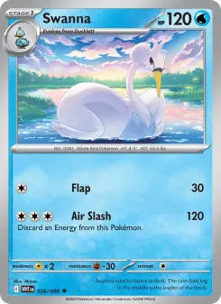 Pokémon-Karte Swanna 026/086