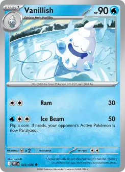 Pokémon-Karte Vanillish 028/086