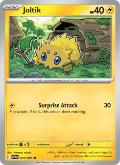Pokémon-Karte Joltik 033/086