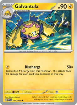 Pokémon-Karte Galvantula 034/086