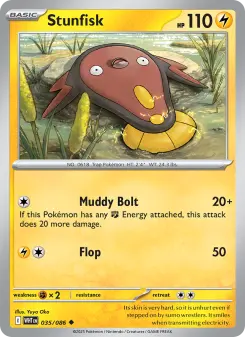 Pokémon-Karte Stunfisk 035/086