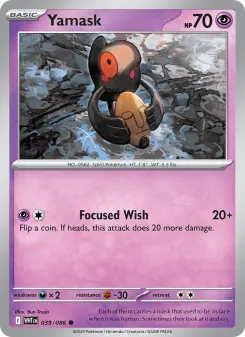 Pokémon-Karte Yamask 039/086