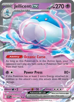 Pokémon-Karte Jellicent ex 045/086