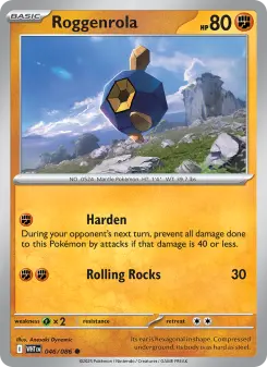 Pokémon-Karte Roggenrola 046/086