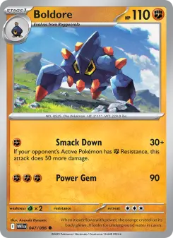 Pokémon-Karte Boldore 047/086