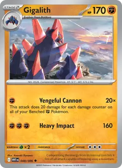 Pokémon-Karte Gigalith 048/086