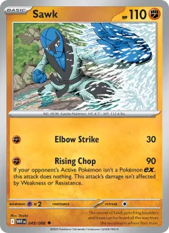 Pokémon-Karte Sawk 049/086